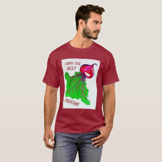Vänd beta runt om skjortan t-shirt