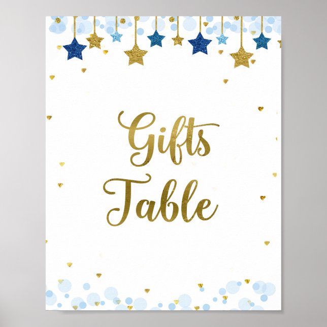 Vänd bläckstråle - vattenfärgsgåvor Bord-tecken Poster (Framsidan)