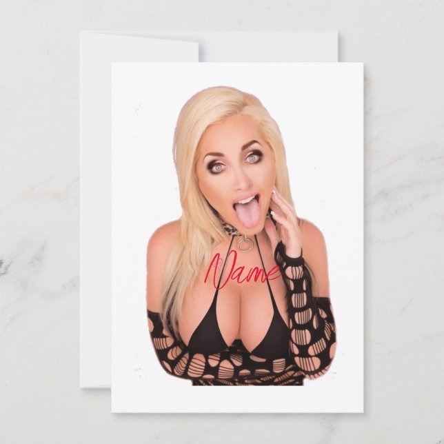 Vänd blonde Thunder_Cove Inbjudningar (Framsida)