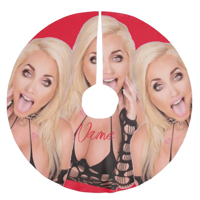 Vänd blonde Thunder_Cove Julgransmatta Borstad Polyester (Framsidan)