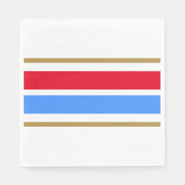 Vänd bred, Rött vitt blått Tävla Rand Pappersservett