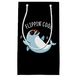 Vänd Coola Funny Dolphin Pun Mörk BG