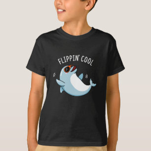 Vänd Coola Funny Dolphin Pun Mörk BG T Shirt