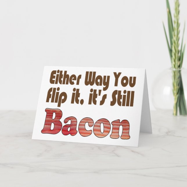 Vänd den Bacon Helgkort (Framsida)