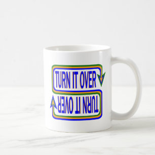 Vänd den över inspirerande citattecken kaffemugg