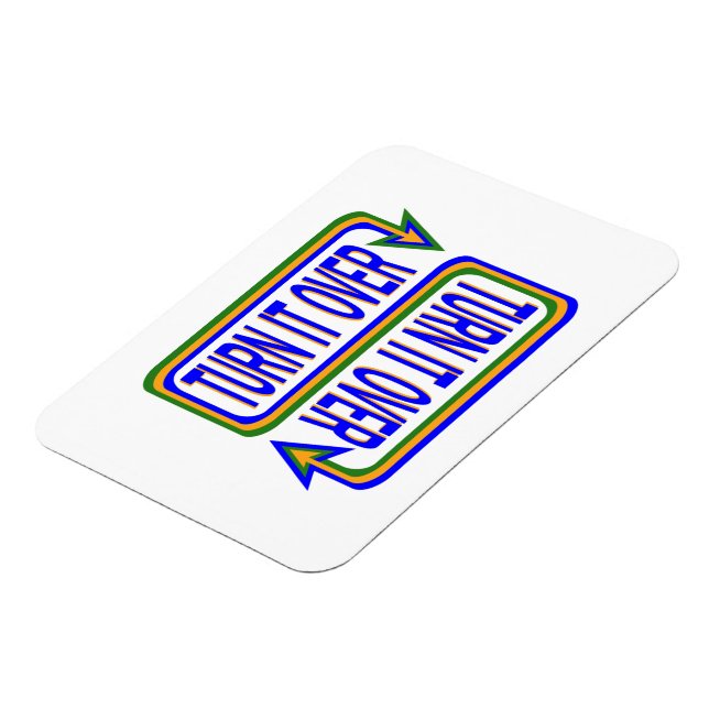 Vänd den över inspirerande citattecken magnet (Vänstra Sidan)