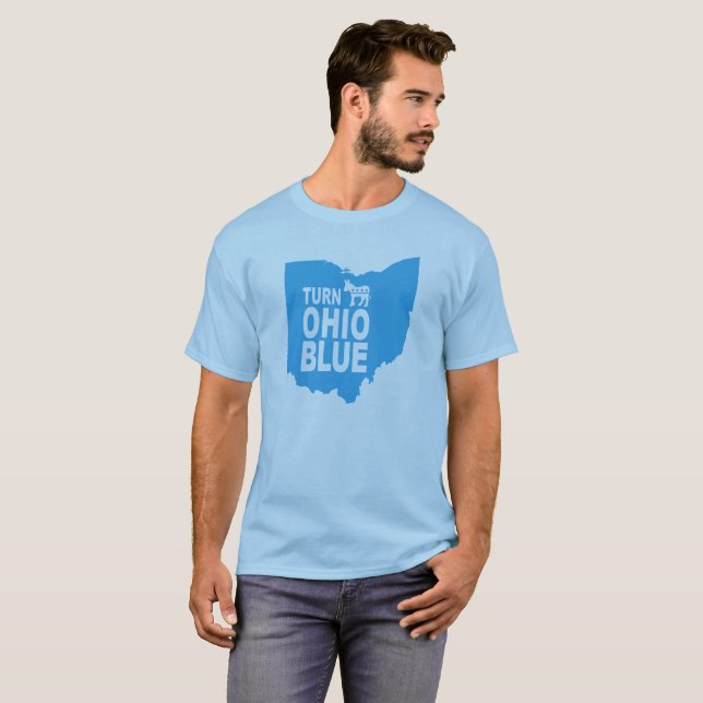 Vänd den progressiva liberal person för Ohio Tee Shirt (Hel framsida)