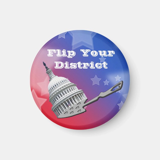 Vänd er distriktsomröstning 2026 magnet (Framsidan)