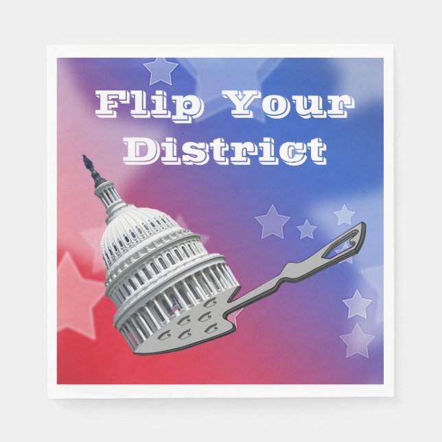 Vänd er distriktsomröstning 2026 pappersservett (Framsidan)