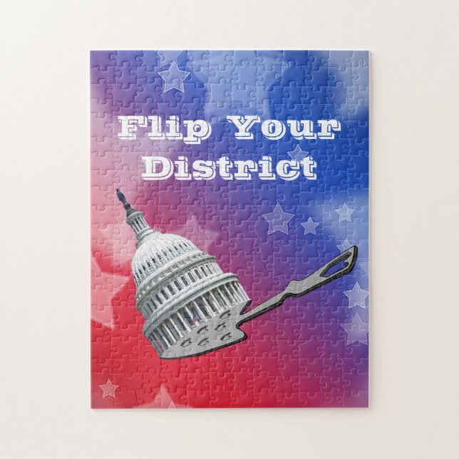 Vänd er distriktsomröstning 2026 pussel (Vertikal)