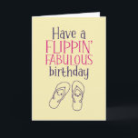 Vänd Fabulous Cute Summer Pun Funny Birthday Kort<br><div class="desc">Lustigt och sött födelsedagskort för dem som slår kärlek och humor. Perfekt för att önska dina vänner och din familj grattis på födelsedagen. Besök vår butik om du vill ha mer födelsedagskort. Du hittar något coola,  humoristiskt och ibland sarkastiskt födelsedagskort för din speciella.</div>