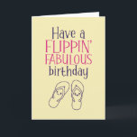 Vänd Fabulous Cute Summer Pun Funny Birthday Kort<br><div class="desc">Lustigt och sött födelsedagskort för dem som slår kärlek och humor. Perfekt för att önska dina vänner och din familj grattis på födelsedagen. Besök vår butik om du vill ha mer födelsedagskort. Du hittar något coola,  humoristiskt och ibland sarkastiskt födelsedagskort för din speciella.</div>