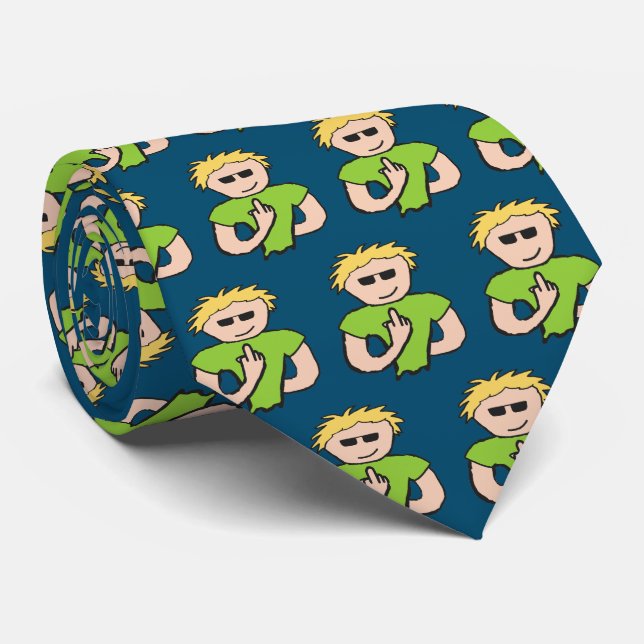 Vänd fågeln slips (Rullad)