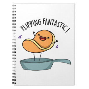 Vänd Fantastisk Funny Pancake Pun Anteckningsbok