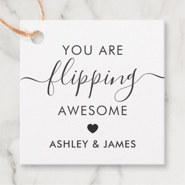 Vänd Fantastisk Gift Märkre, Kraft Gåvor Etiketter (Framsida)