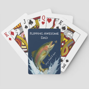 Vänd Fantastisk Pappa regnbåge, Flygfiske Casinokort
