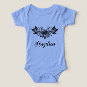 Vänd feminin, Blommigt T Shirt
