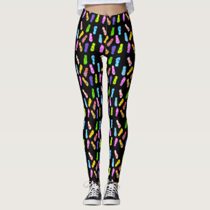 Vänd fjäll, svart baljgods från Mönster Leggings