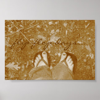 "Vänd-flop-dagar.." Poster