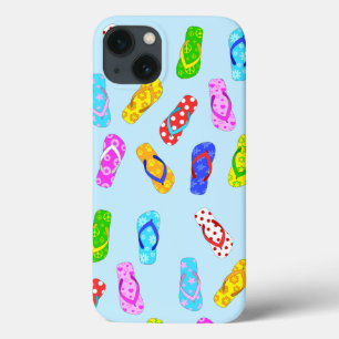 Vänd flop Mönster Blue Fodral-Mate iphone case