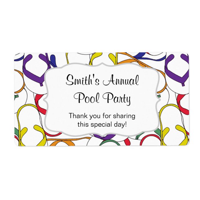 Vänd flops-Vattenflaska - anpassa den! Fraktsedel (Framsidan)