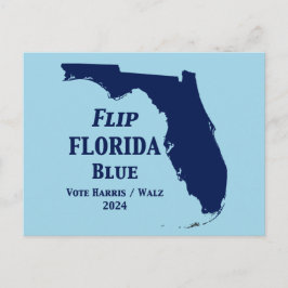 Vänd Florida till blå 2024 Vykort