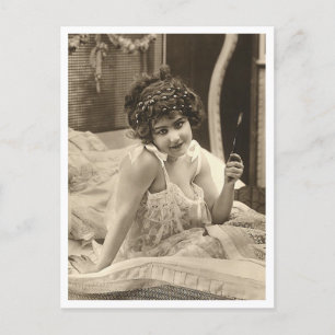 Vänd fransk - Pinupet Vintage Vykort