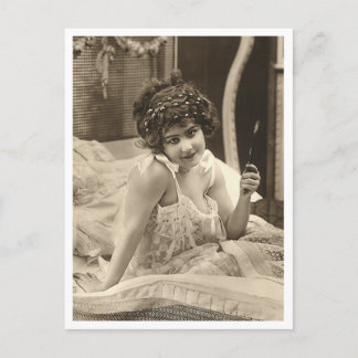 Vänd fransk - Pinupet Vintage Vykort