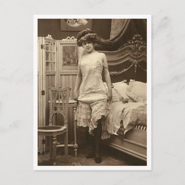 Vänd fransk - Pinupet Vintage Vykort (Framsida)