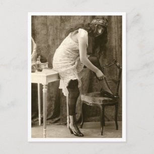 Vänd fransk - Pinupet Vintage Vykort