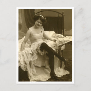 Vänd fransk - Pinupet Vintage Vykort