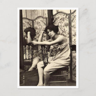 Vänd fransk - Pinupet Vintage Vykort