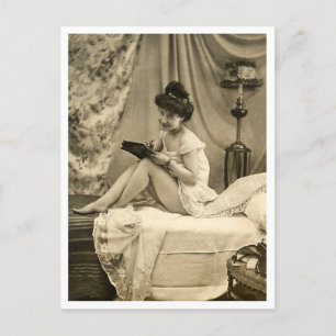 Vänd fransk - Pinupet Vintage Vykort