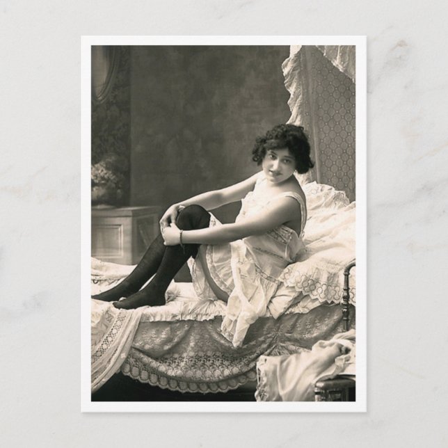 Vänd fransk - Pinupet Vintage Vykort (Framsida)