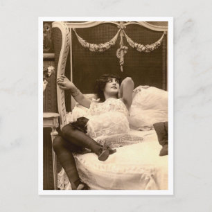 Vänd fransk - Pinupet Vintage Vykort