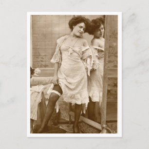 Vänd fransk - Pinupet Vintage Vykort