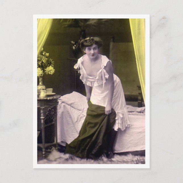 Vänd fransk - Pinupet Vintage Vykort (Framsida)