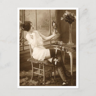 Vänd fransk - Pinupet Vintage Vykort