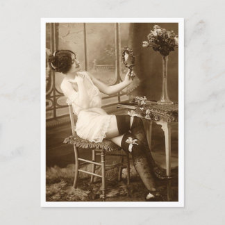 Vänd fransk - Pinupet Vintage Vykort