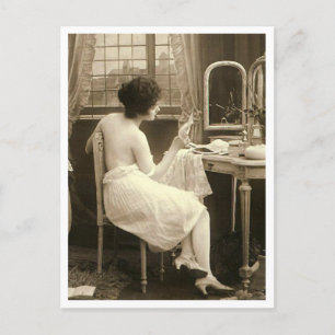 Vänd fransk - Pinupet Vintage Vykort