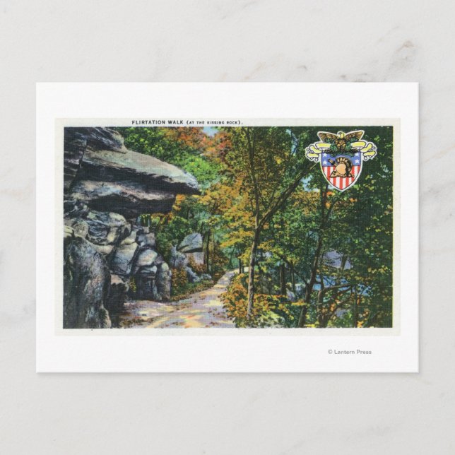 Vänd gångvy för Kissing Sten Vykort (Framsida)