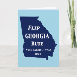 Vänd Georgia Blue 2024 Kort