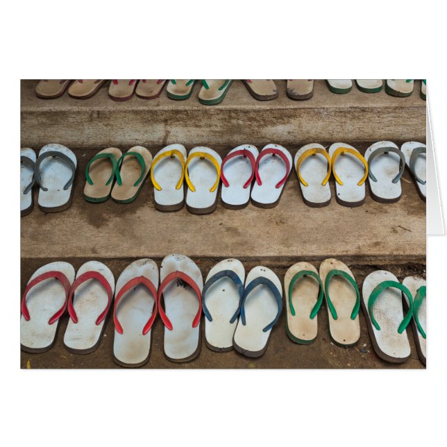 Vänd golvbeläggning hälsningskort (Framsidan Horizontal)