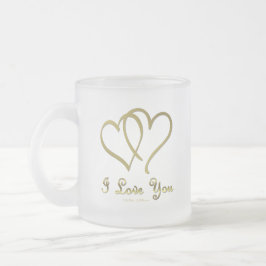 Vänd Guld Hearts i Kärlek You Kaffemugg