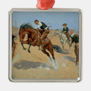 Vänd honom lös, räkningen, c.1893 (olja på kan julgransprydnad metall