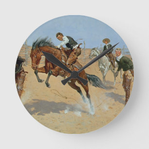 Vänd honom lös, räkningen, c.1893 (olja på kan rund klocka