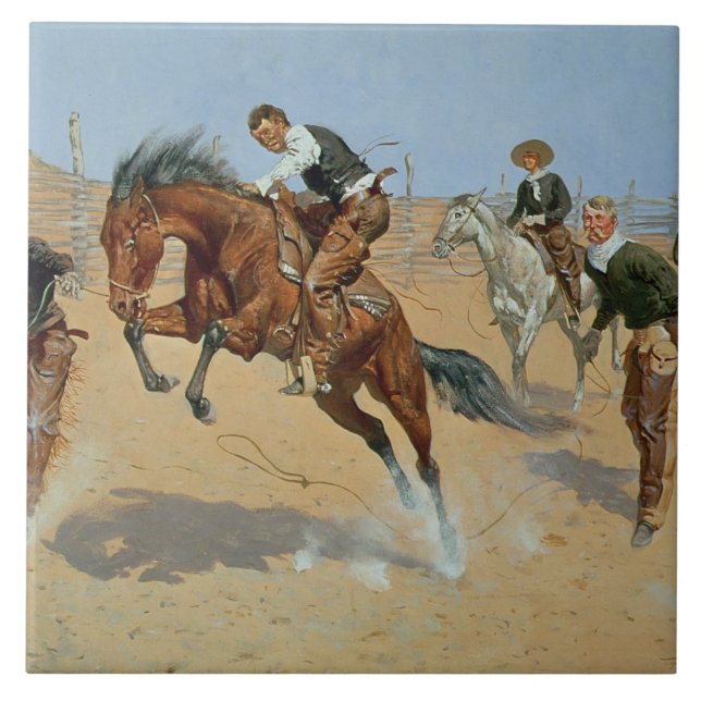 Vänd honom lös, räkningen, c.1893 (olja på kanfas) kakelplatta (Framsidan)