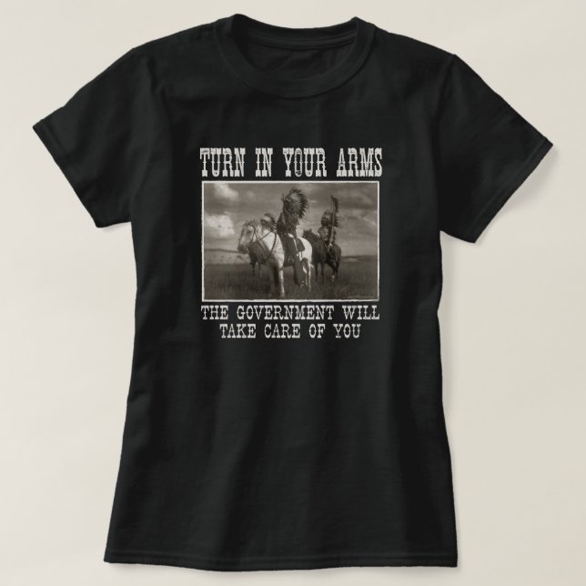 Vänd i din ärmar t-shirt (Design framsida)