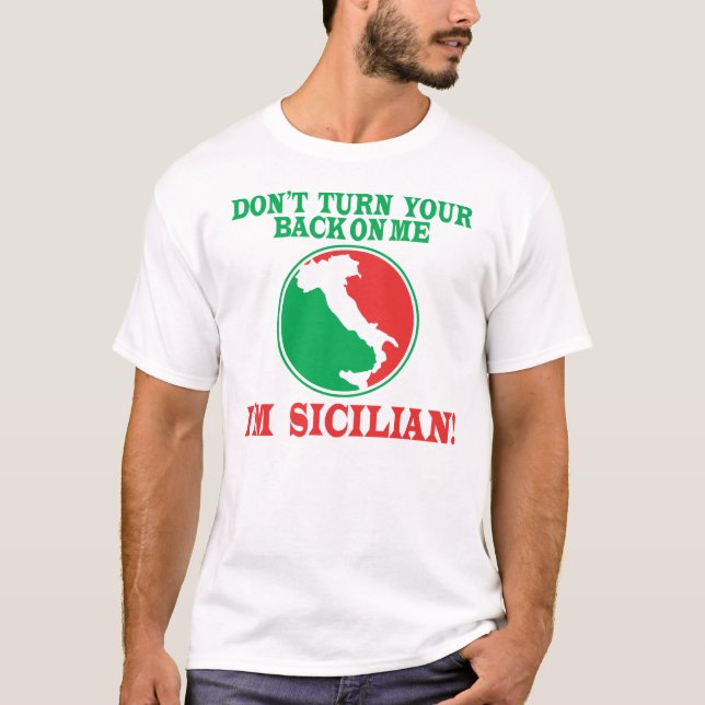 Vänd inte din baksida på mig…, Mig Sicilian Tee (Framsida)