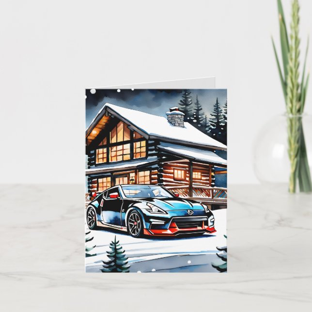 Vänd jul på JDM Edition-Helgdagar Helgkort (Framsida)